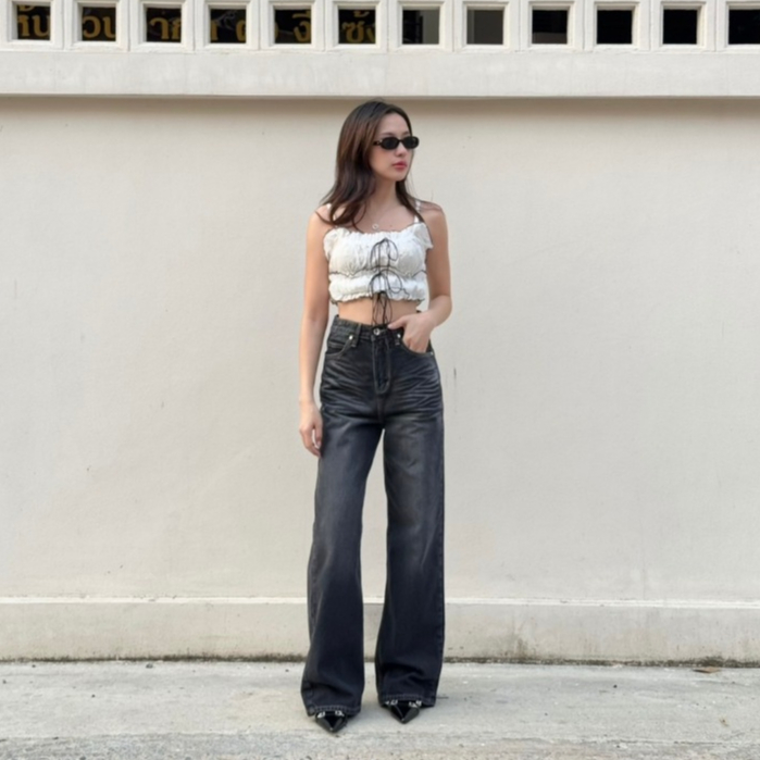 ยีนส์SARAN SR026 ทรงกระบอกกลางกึ่งใหญ่ - รูปที่ 2