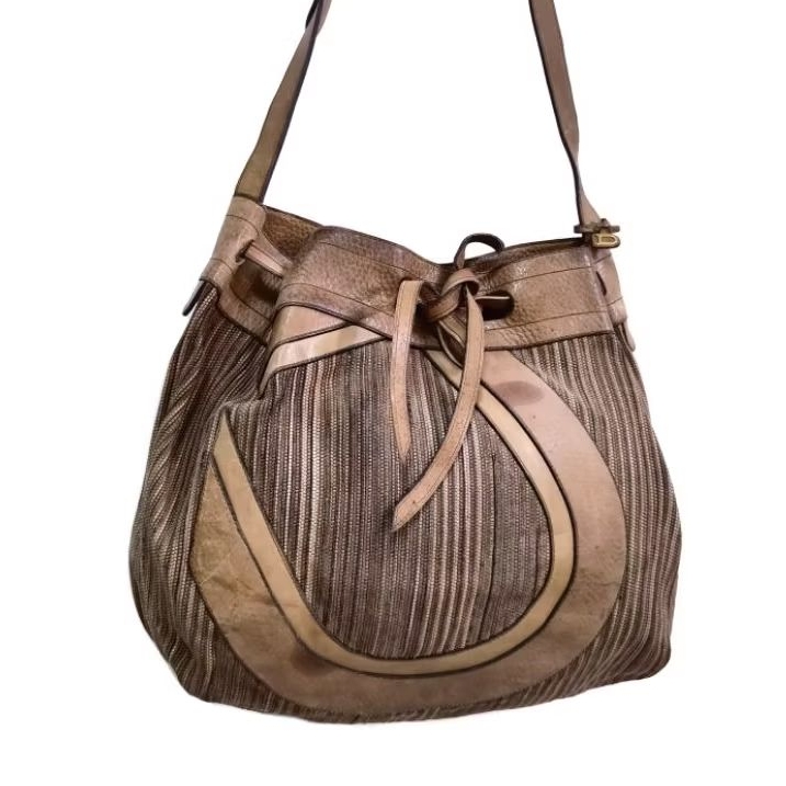 Delvaux กระเป๋าหนังแท้ กระเป๋าหนังแท้มือสอง กระเป๋าสะพายไหล่ สะพายข้าง หนังฟูลเกรน women bag shoulde