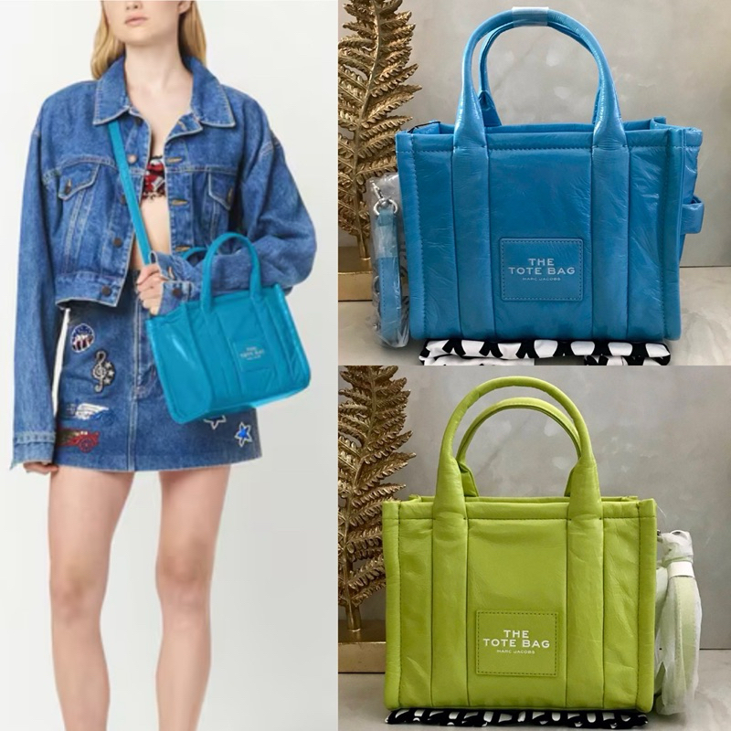 คป 🎀(สด-ผ่อน) Focus SHOP #H065L01PF22-435 / #H065L01PF22-328 THE SHINY CRINKLE LEATHER MINI TOTE AIR