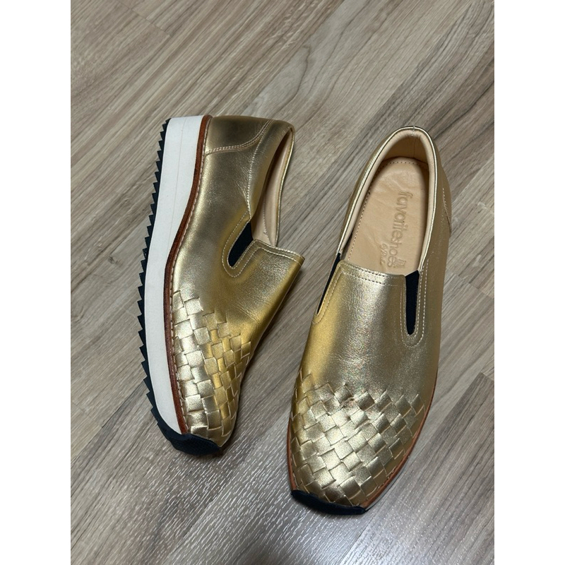 (Used ใส่แค่ 2ครั้ง) รองเท้าหนังวัวแท้ Favoriteshoes by Picha รุ่น Sports premium หน้าสาน