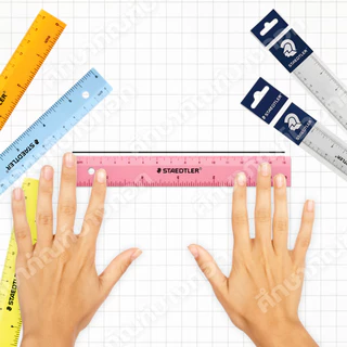 ไม้บรรทัด 15cm(สีใส),15cm(สีอื่น),30cm(สีใส) ยี่ห้อ Staedtler 1 อัน