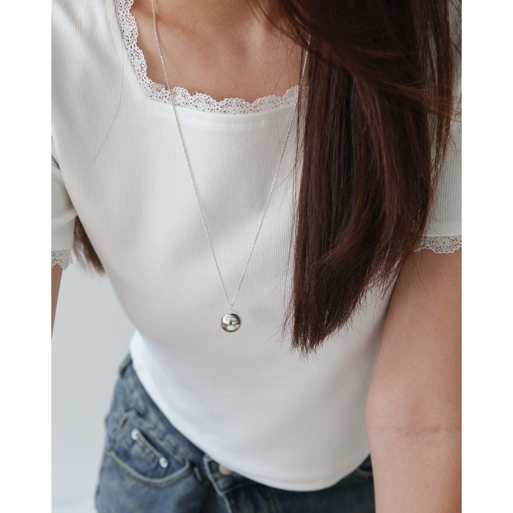 A.piece สร้อยคอยาว [brass] Summer long ball necklace