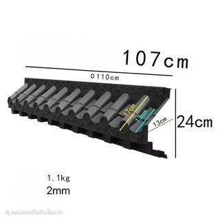 หลังคา PP ขนาด 25cm (เฉพาะหลังคา) ปกติใช้จะหัวคู่ซ้ายขวาปิด หลังคาสามารถต่อกันได้ สีดำสามารถพ่นสีได้