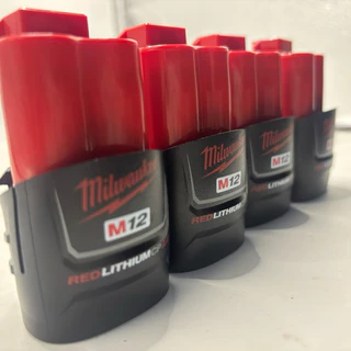 แบตเตอรี่ลิเธียม Milwaukee M12 2.0Ah 2.5Ah 3.0Ah 4.0Ah 5.0Ah 6.0Ah