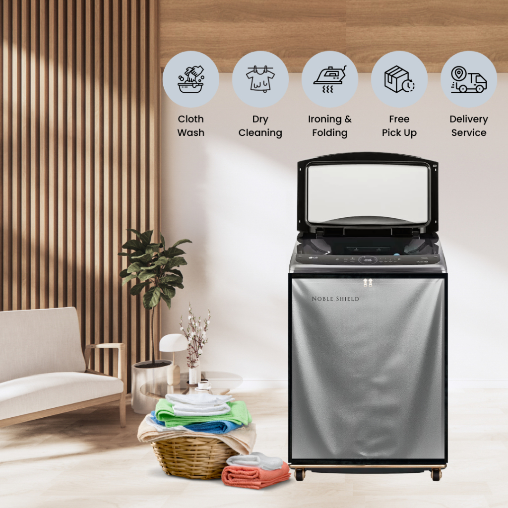 ผ้าคลุมเครื่องซักผ้าฝาบน NS 7-25 kg หลากสี งานผลิตโดยคนไทย กันแดด กันฝน กันฝุ่น