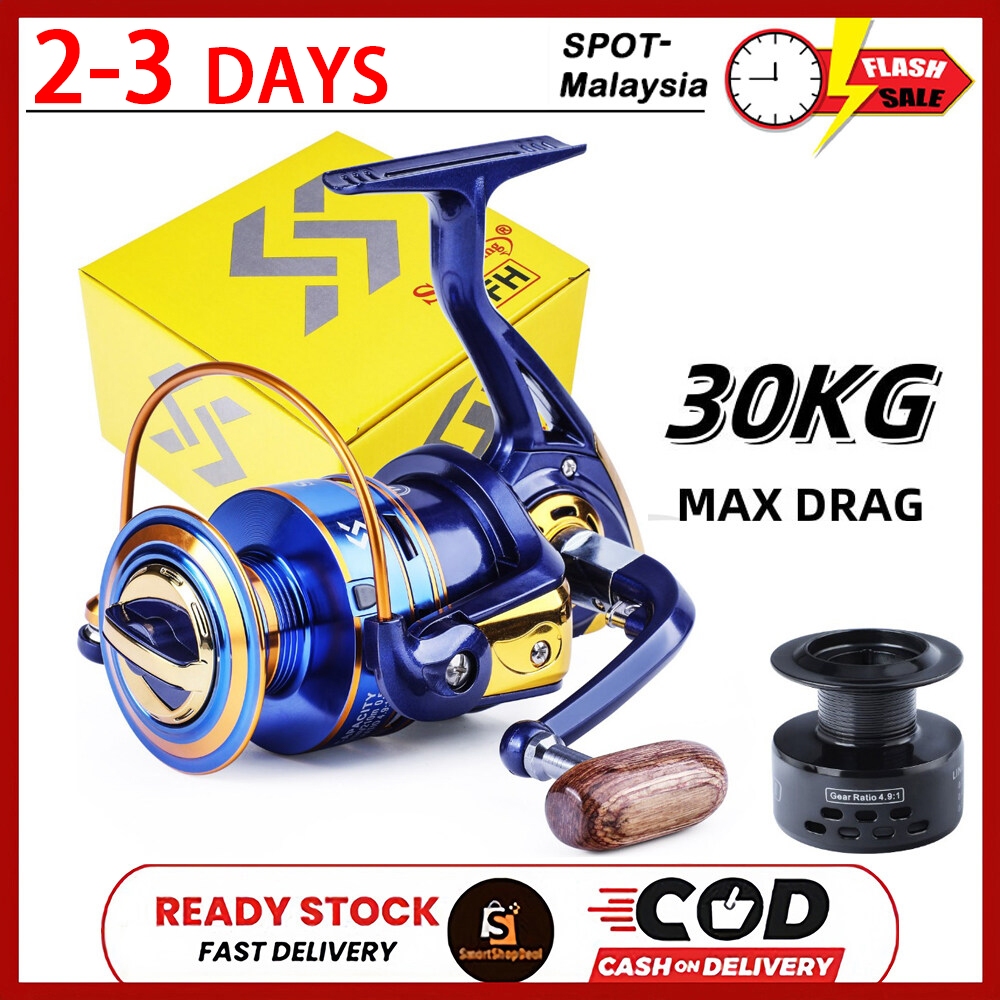 COD NEW Fishing Reel Spinning Fishing Reel With Aluminum Spool Right/Left Handle For Freshwater Fishing Pancing