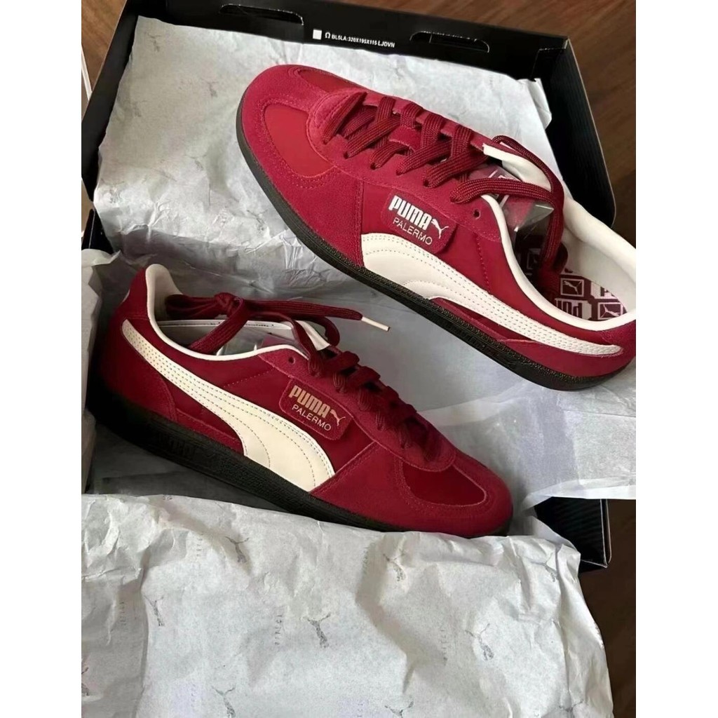 🔥พรีออเดอร์🔥💯 PUMA Palermo OG（402109-03）   รองเท้าผู้ชายและผู้หญิงแท้
