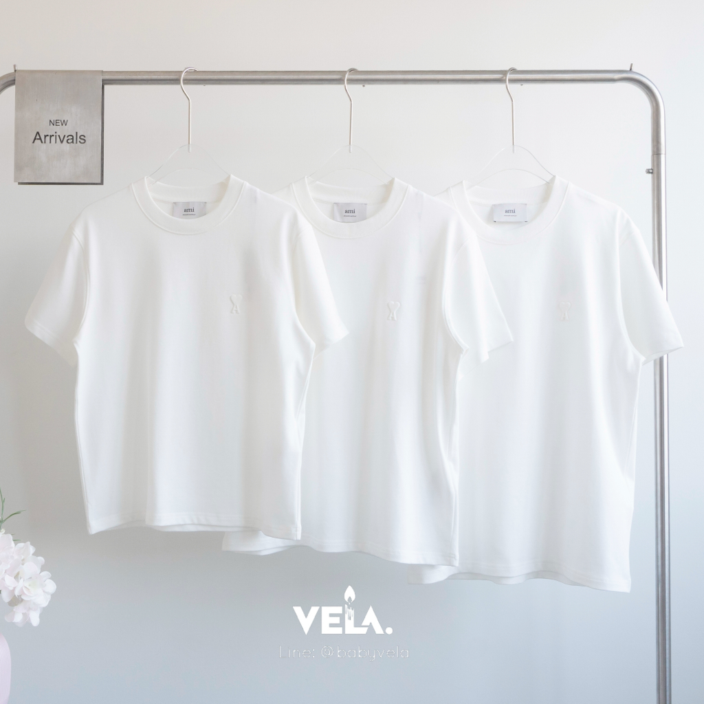 ❣️ พร้อมส่ง ❣️ Ami de Coeur T-shirt (Off white) แท้💯%