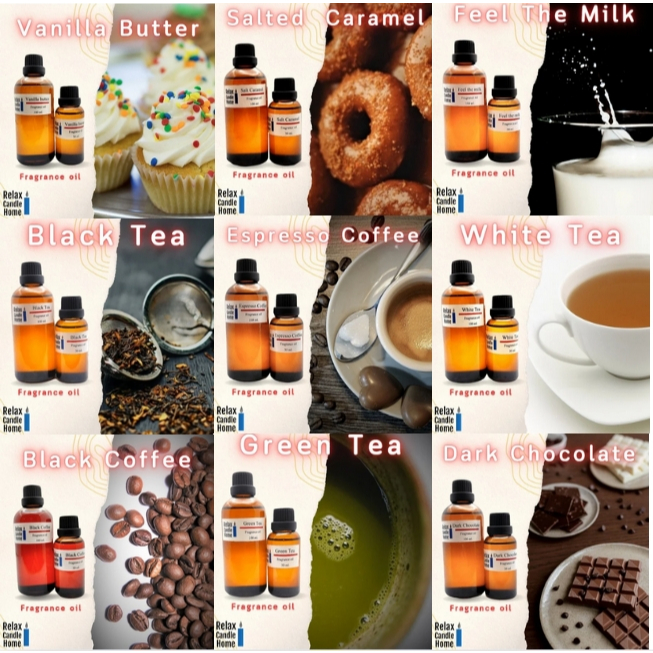 หัวน้ำหอมทำเทียน กลิ่นแนวคาเฟ่ Cafe กลิ่นอบอวนความหอมหวาน ขนาด 30 ml (Season 1)