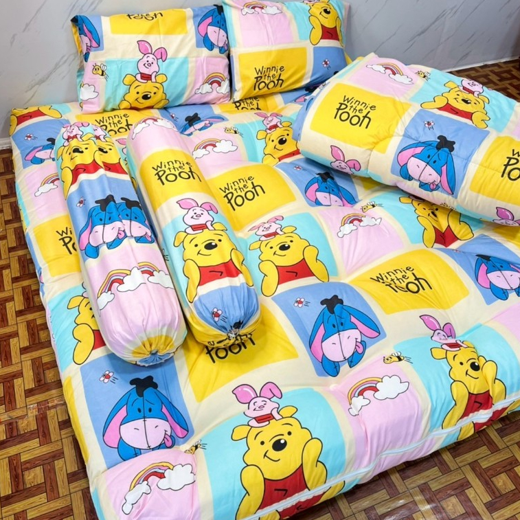 Combo set เซ็ตสุดคุ้ม ที่นอนท็อปเปอร์ ครบชุด6ชิ้น ลายการ์ตูน - รูปที่ 5