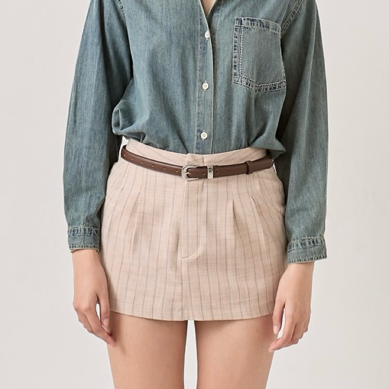 Nola mini skirt basicselected SS2025 กระโปรงสั้น มีกางเกงซ่อน เอวปกติ