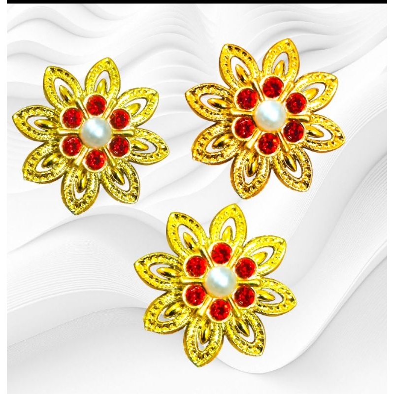 สังวาลย์เพชรล้อม25มิล50ดอก - รูปที่ 3