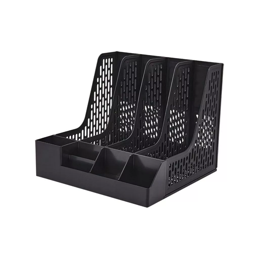 Bantex กล่องใส่เอกสาร แฟ้มตั้งโต๊ะเก็บเอกสาร A4 มีช่องด้านหน้า จัดระเบียบเอกสาร File Organizer