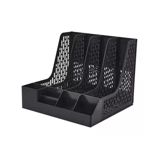 Bantex กล่องใส่เอกสาร แฟ้มตั้งโต๊ะเก็บเอกสาร A4 มีช่องด้านหน้า จัดระเบียบเอกสาร File Organizer