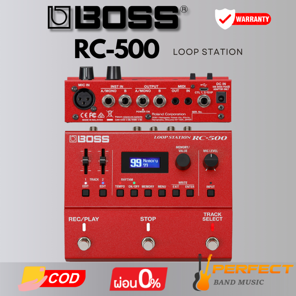 เอฟเฟค Loop BOSS RC-500 Loop Station [ผ่อน 0% 10เดือน]