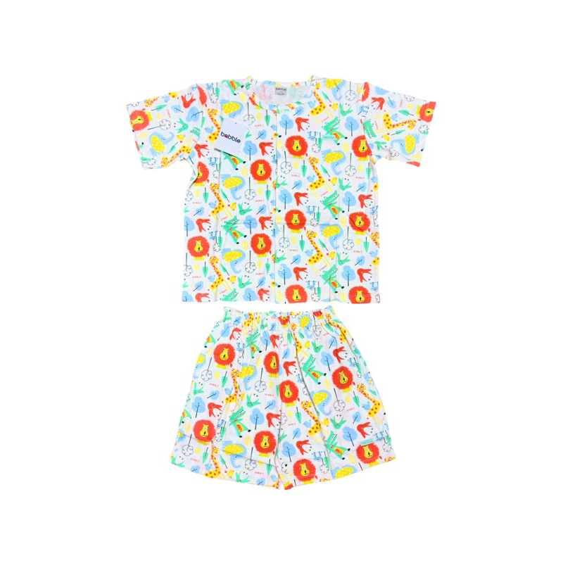 Absorba Babble New Collection ชุดนอนแขนสั้น ขาสั้น กระดุมหน้า Size 5ปี,7ปี