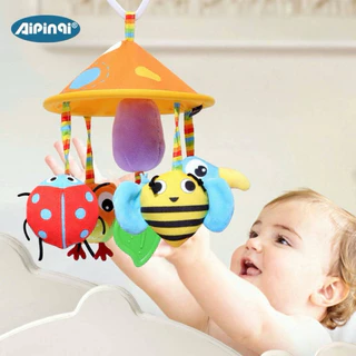 โมบายแขวนกระดิ่ง หมุนได้360องศา สีสันสดใส แขวนคาร์ซีทรถเข็น