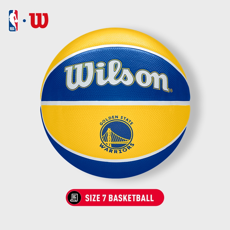 WILSON NBA Team Tribute Golden State Warriors Outdoor ลูกบาสเกตบอล WTB1300XBGOL Official Store - รูปที่ 3