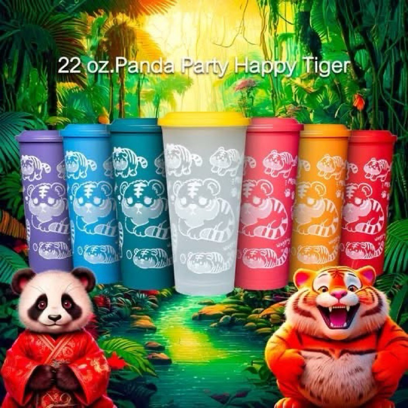 แก้ว 22 ออนซ์ สกรีนลาย+ ฝา90มิล แก้วมีสีขาว สีดำ พาสเทล ฝาคละสีในแพค (20ใบ/แพค)
