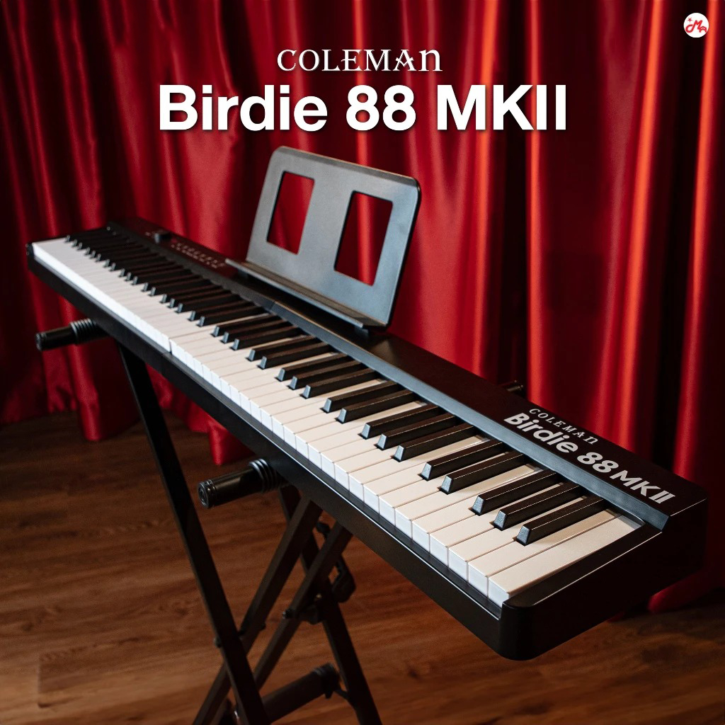 Coleman Birdie 88 / X88 / 88 MKII เปียโนพับได้ ฟรีกระเป๋า Folding Piano คีย์บอร์ดไฟฟ้า 88 คีย์ Colem