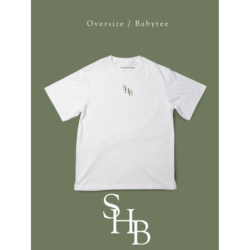 เสื้อยืดโอเวอร์ไซส์ ลายSHB ผ้าอยู่ทรง คอตตอน|sherbetteeshop