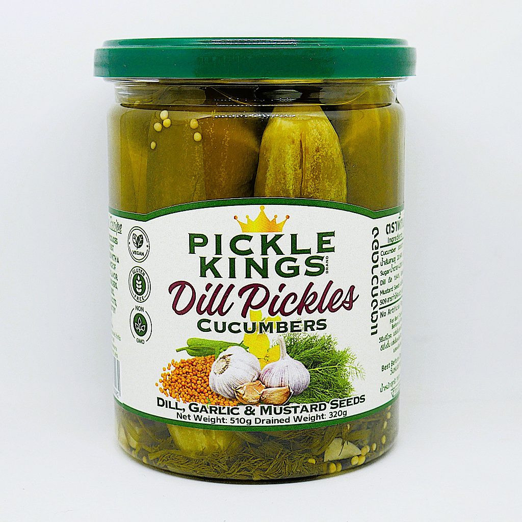 แตงกวาดอง ตราพิ๊กเกิ้ลคิงส์ 510g Pickle Kings Dill Pickles Cucumbers