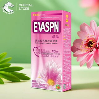 EVASPN ถุงยางอนามัย หอมกลิ่นเบญจมาศ ไฮยาลูรอน 1500 มก. ราคาโรงงาน ไซส์ 52±2 มม.