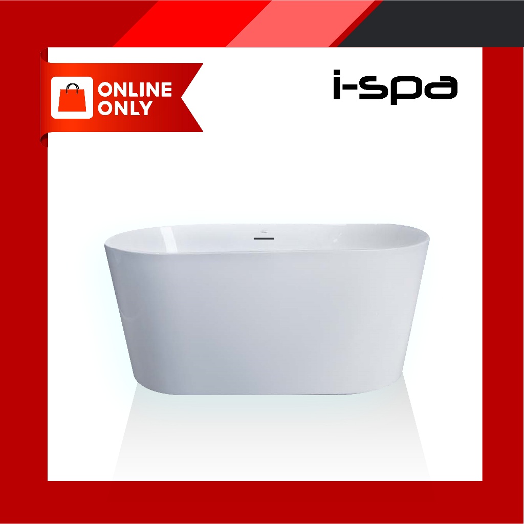 I-SPA อ่างอาบน้ำ แบบลอยตัวอ่างเปล่า รุ่นNEO1500 แบบไร้รอยต่อ ขนาด 150x80xD48xH60 Cm. สีขาว (I-NEO01)