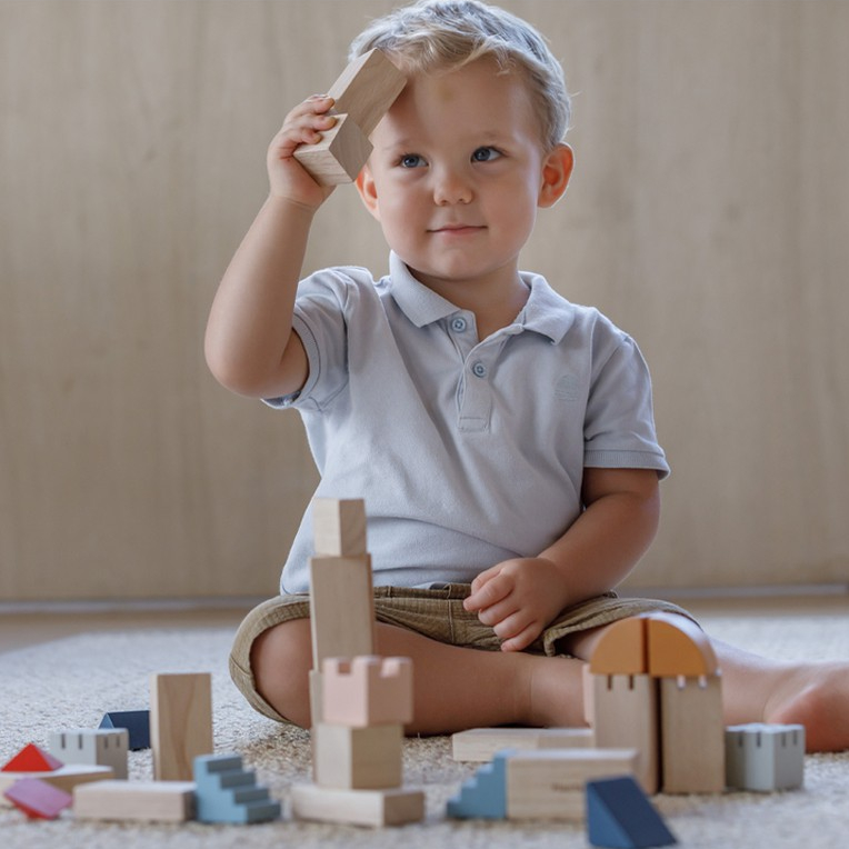PlanToys ของเล่นไม้ 5542 Creative Blocks - Orchard ขุดบล็อก - สีออร์ชาร์ด เสริมพัฒนาการ สำหรับเด็กอายุ 18 เดือน ขึ้นไป รูปที่ 4