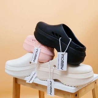 HOMMY_SHOES รองเท้าแตะ รองเท้าหัวโต รองเท้าผู้หญิง กันลื่น พื้นหนา 6 CM.(SH-2)..