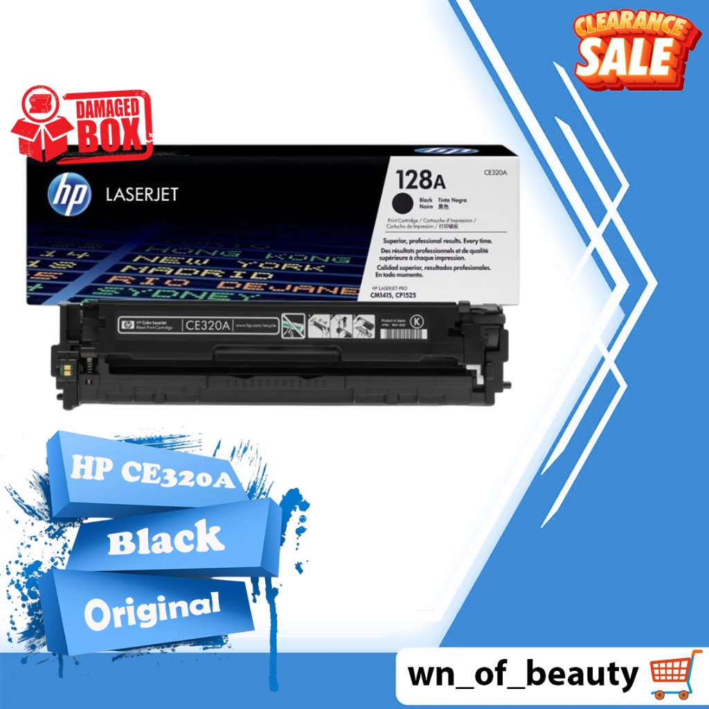หมึกพิมพ์ HP 128 (CE320A),(CE321A),(CE322A),CE323A) หมึกเลเซอร์เจ็ท แท้100% สินค้าขายโล๊ะสต๊อก