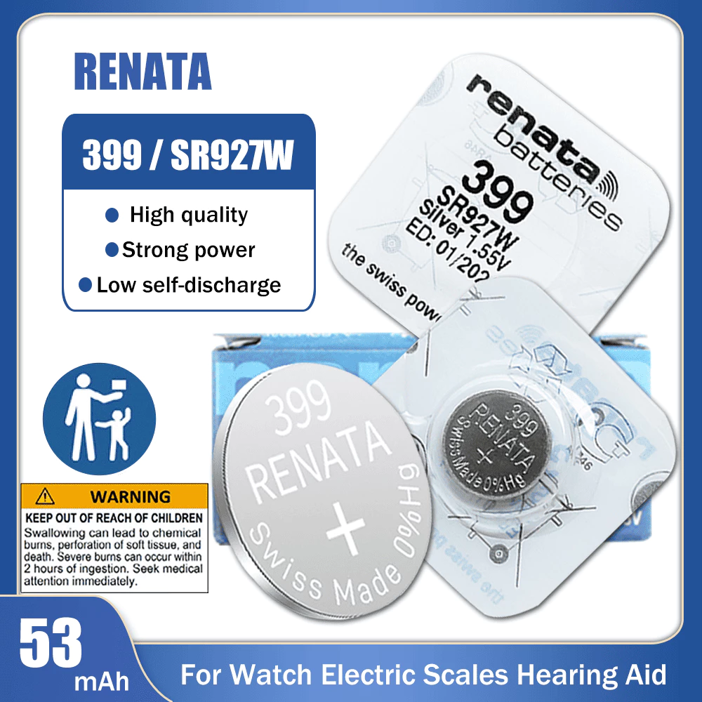 ถ่านนาฬิกา RENATA 399 / SR927W 1.55V thumbnail 3