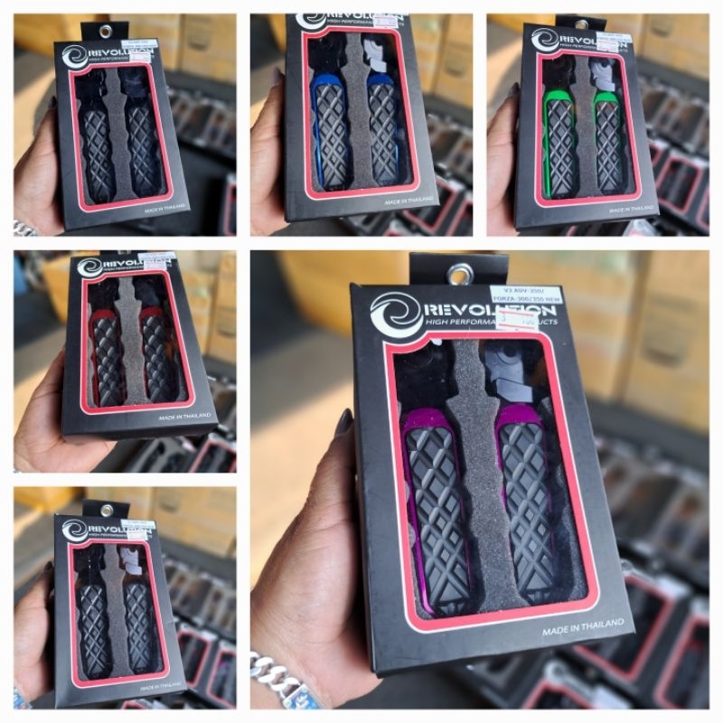 พักเท้าหลัง CNC 2 ชิ้นรีโว่ v2 Forza 300/350  adv 350