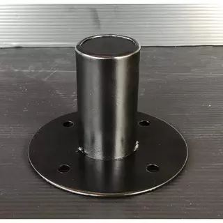 แพ็ค 1-4ตัว เบ้าเสียบตู้ลำโพง เบ้าเหล็กเสียบตู้ลำโพง ขนาด106X80mm สำหรับเสียบเสา วัสดุเหล็กหนา ประกอบ เบ้าติดตู้ลำโพง