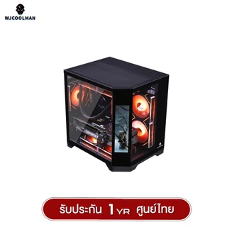 เคสคอมพิวเตอร์ WJCOOLMAN Dreamer LCD Mini (No Fan)(AIO240) M-ATX Panorama Tempered Gaming Case รับประกัน 1 ปี