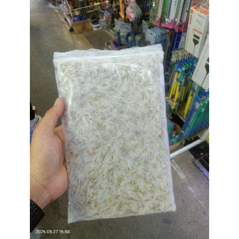 อาหารสดอาหารปลาแช่แข็งกุ้งฝอยแช่แข็งขนาดครึ่งโล