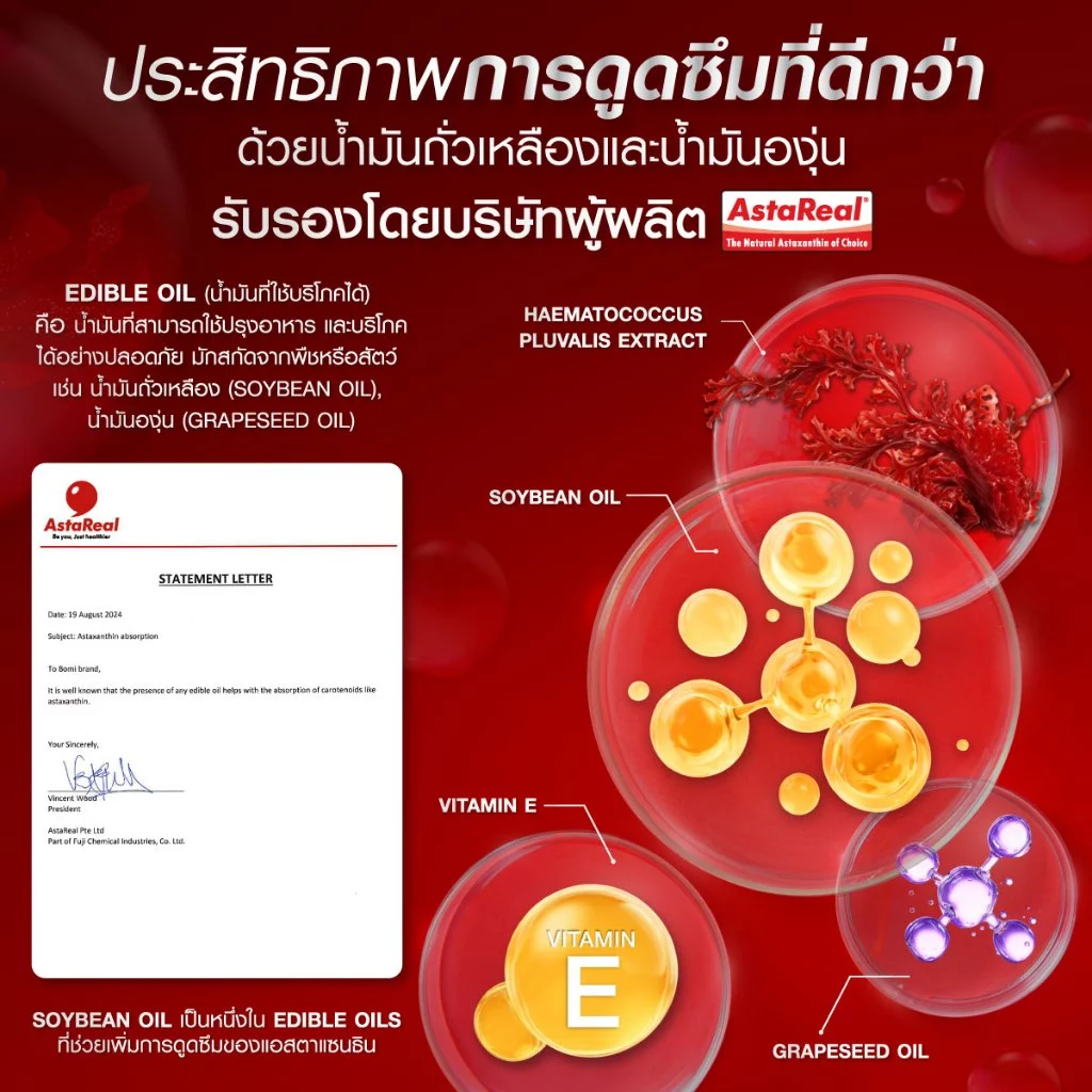 [3 กระปุก] Bomi AstaReal Asta Concentrate 6 (30 Capsules) โบมิ แอสตาเรียล แอสตา คอนเซนเทรท 6 thumbnail 5