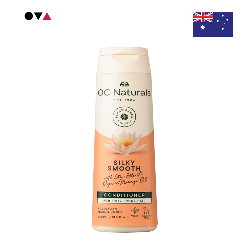 OC Naturals Silky Smooth Conditioner 400ml. ครีมนวดผม สำหรับผมชี้ฟู นำเข้าจากออสเตรเลีย