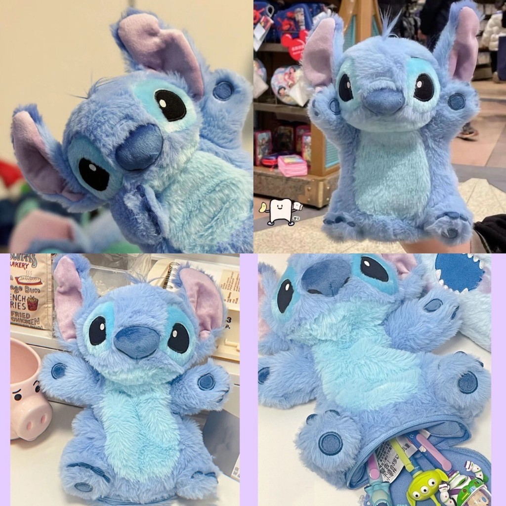 พร้อมส่ง💜ตุ๊กตากระเป๋าดินสอสติช Lilo&Stitch pencil case ตุ๊กตาสติช ใส่มือเล่นได้ด้วยนะ กล่องดินสอ ตุ