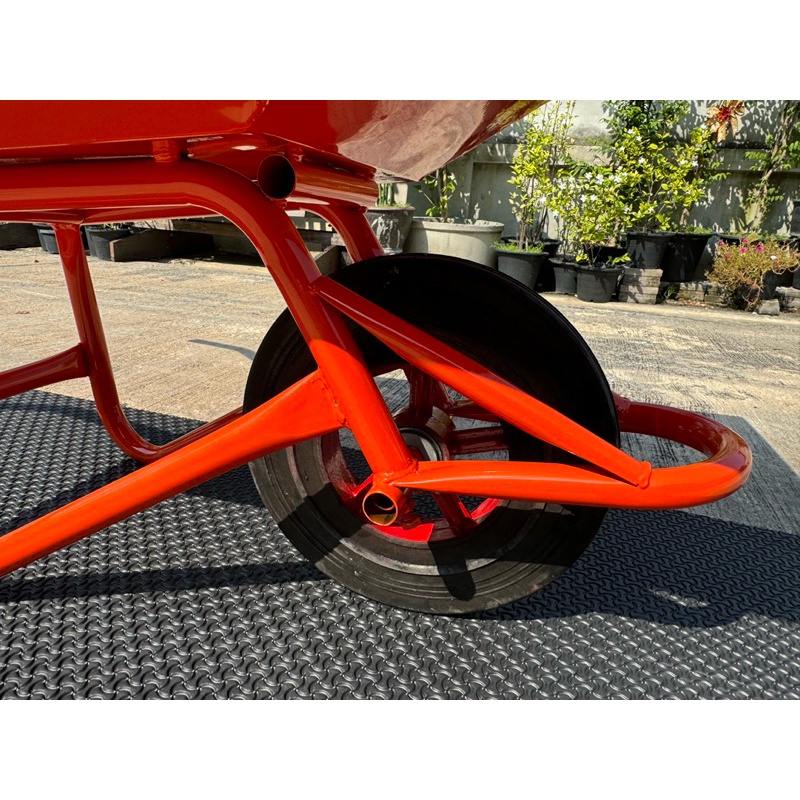 รถเข็นปูน รถเข็นล้อเดี่ยว ล้อไนล่อน12นิ้ว แข็งแรง ทนทาน - รูปที่ 4