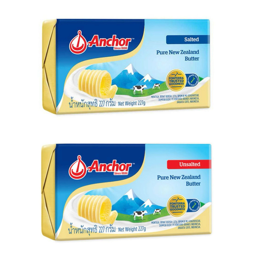 แองเคอร์เนยจืด/แองเคอร์เนยเค็ม(ค่าส่งถูกสุด+มีส่งด่วน)Anchorเนยเค็มAnchorเนยจืดเนยแท้เนยจืดเนยเค็ม เ