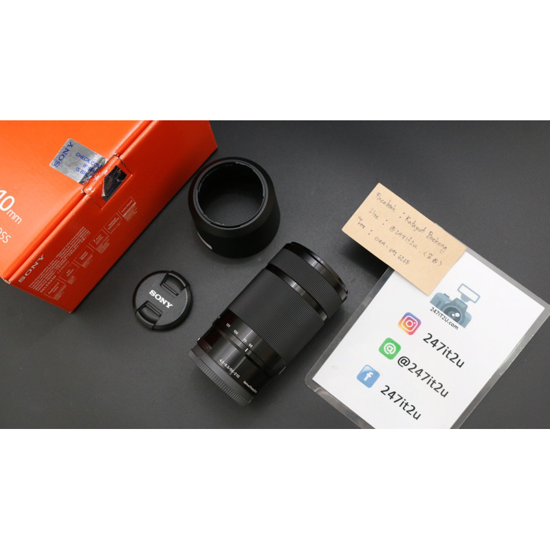 ขายเลนส์ Sony 55-210mm F4.5-6.3 E-mount มือสอง สภาพดี ใช้น้อย