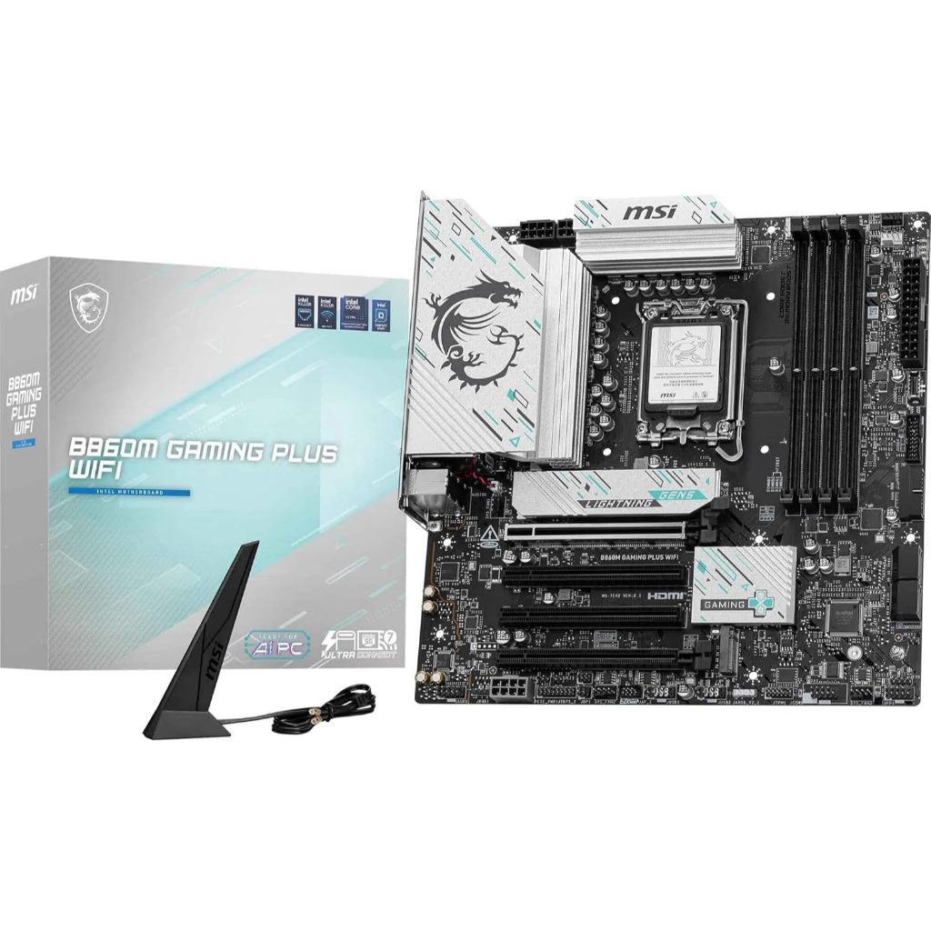MAINBOARD (เมนบอร์ด) MSI B860M GAMING PLUS WIFI (INTEL SOCKET 1851 DDR5 MICRO-ATX)