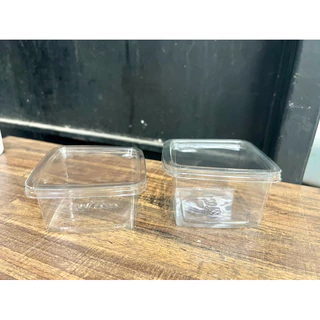 กล่องใส่ขนม กล่องเบเกอรี่ M020 ขนาด 7.4x7.4x4.5 ซม. (สูงรวมฝา) แพ็ค50ใบ