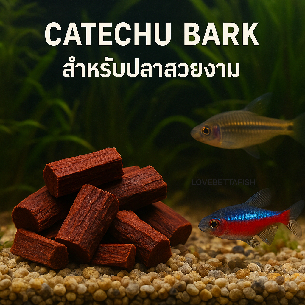 (ถุงซิปล็อคหนา) เปลือกสีเสียดแท้ 100% สีธรรมชาติ บำรุงปลา ปรับสมดุลน้ำ ไม่ย้อมสี สำหรับปลาสวยงาม บรรจุแต่น้ำหนัก 50 กรัม