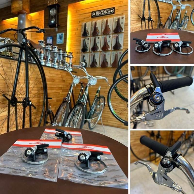 มือเกียร์จักรยานวินเทจ Thumb Shifter “ SunRace M90” แยกซ้าย-ขวา