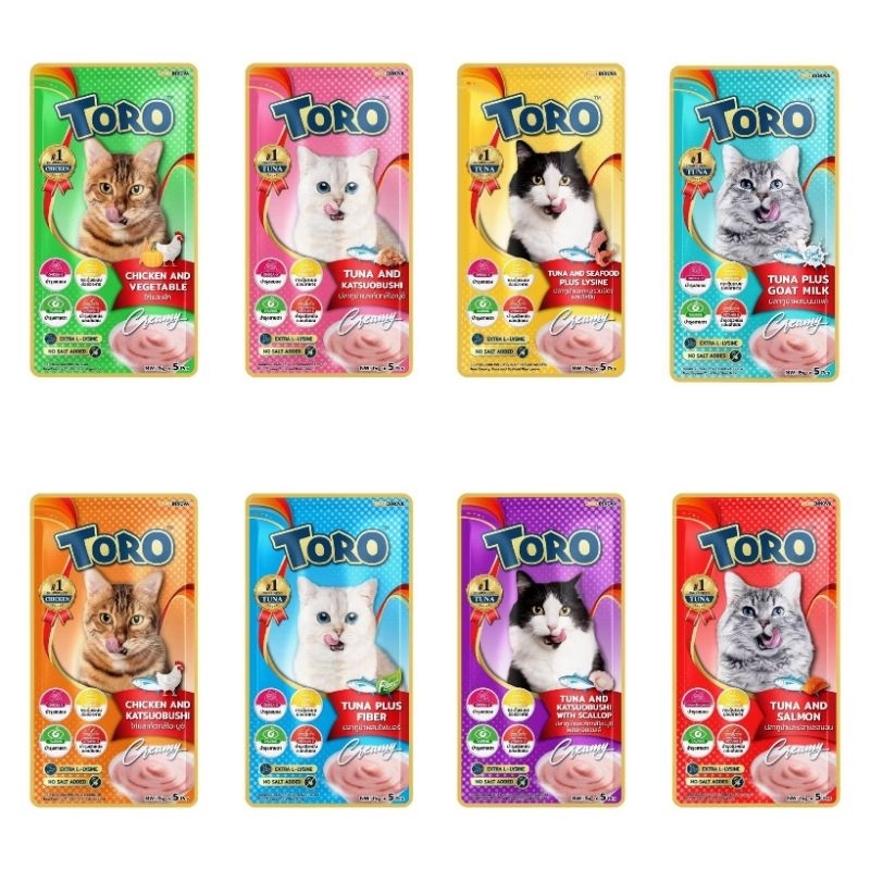 Toro Toro ขนมแมวเลีย 15gx5ซอง