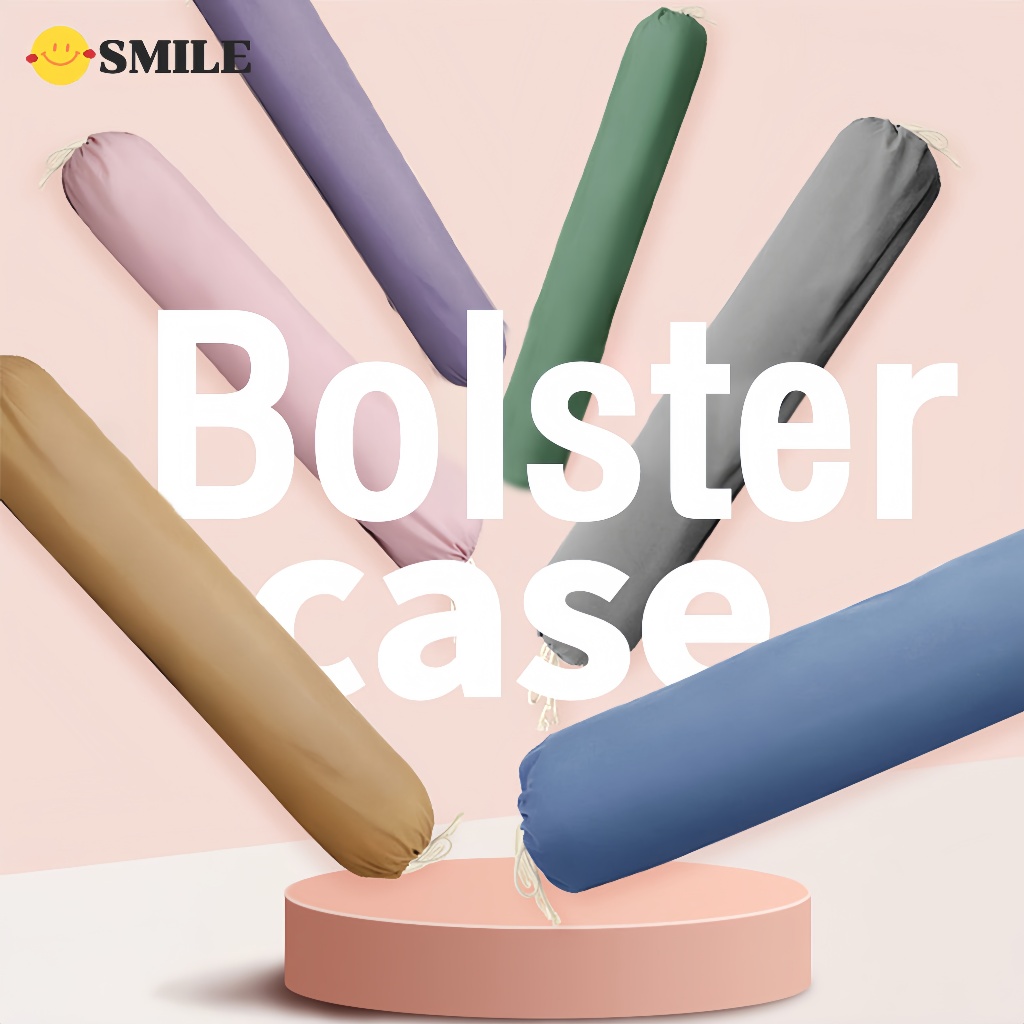 ปลอกหมอน ผ้าฝ้าย ซักทําความสะอาดได้ ขนาด 43 x 13 นิ้ว (110 x 35 cm) 1 ชิ้น กันไรฝุ่น นุ่มและเป็นมิตรกับผิว มี 10 สี