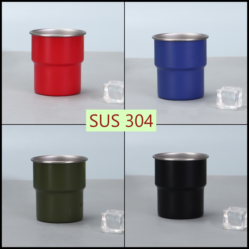 ( ขนาด 300 ML) แก้วแสตนเลส 304  แก้วแสตนเลสอย่างดี แข็งแรง ทนทาน  (SUS304)