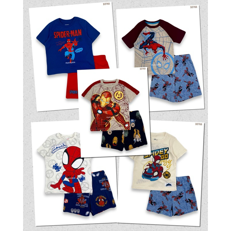 MARVEL ชุดเชต 2 ชิ้น(เสื้อ+กางเกง)2T-8T